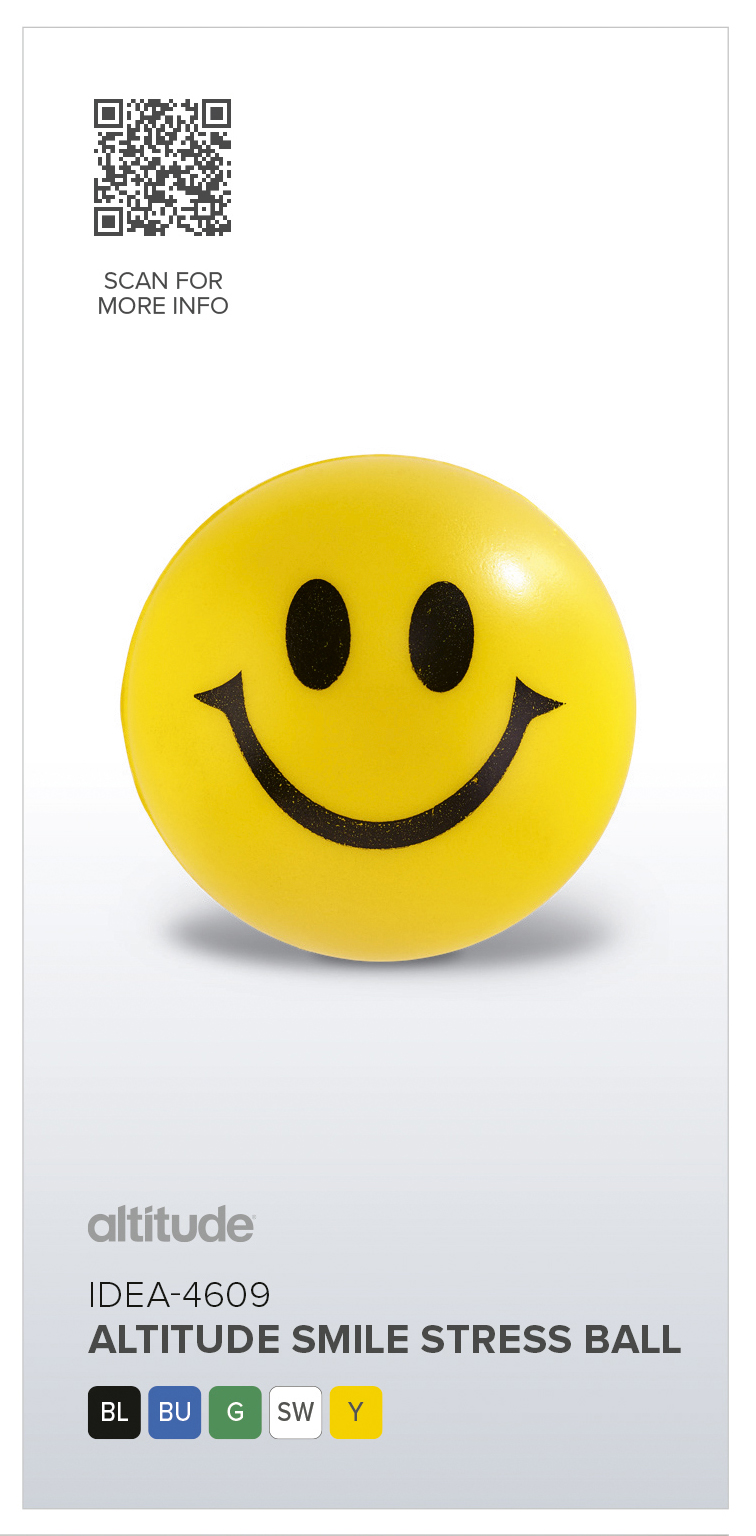 IDEA-4609 - Altitude Smile Stress Ball - Catalogue Image